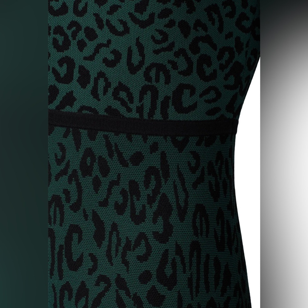 Great Jones Forest Leopard Knit Dress- Size M - Picture 4 of 7
